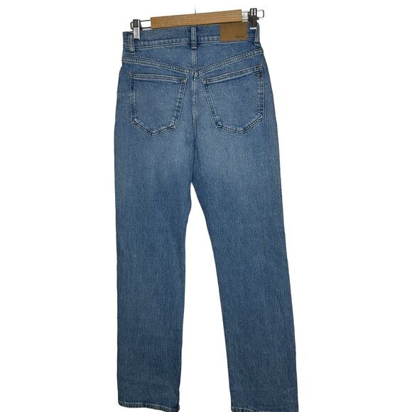 NWT Madewell The 90s Straight Jean 25 Shimmery Clear Rhinestones Enmore Wash - Picture 12 of 16